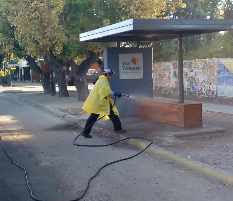 La Municipalidad de Tunuyán está realizando desinfección en el departamento