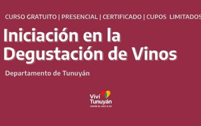 La Municipalidad de Tunuyán junto a el INV brindará cursos gratuitos de degustación de vinos