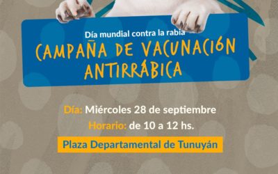 De forma gratuita la Muni de Tunuyán vacunará contra la rabia a cientos de perros