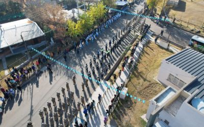 Memorable acto patriótico en el distrito de Colonia Las Rosas