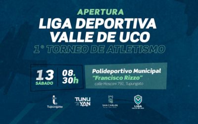 Liga Valle de Uco convoca al 1° Torneo de Atletismo