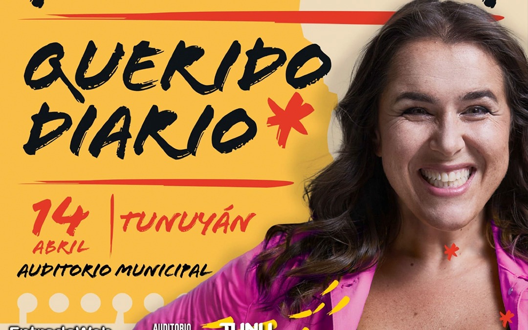 Auditorio de Tunuyán: Malena Guinzburg presenta su unipersonal “querido diario”