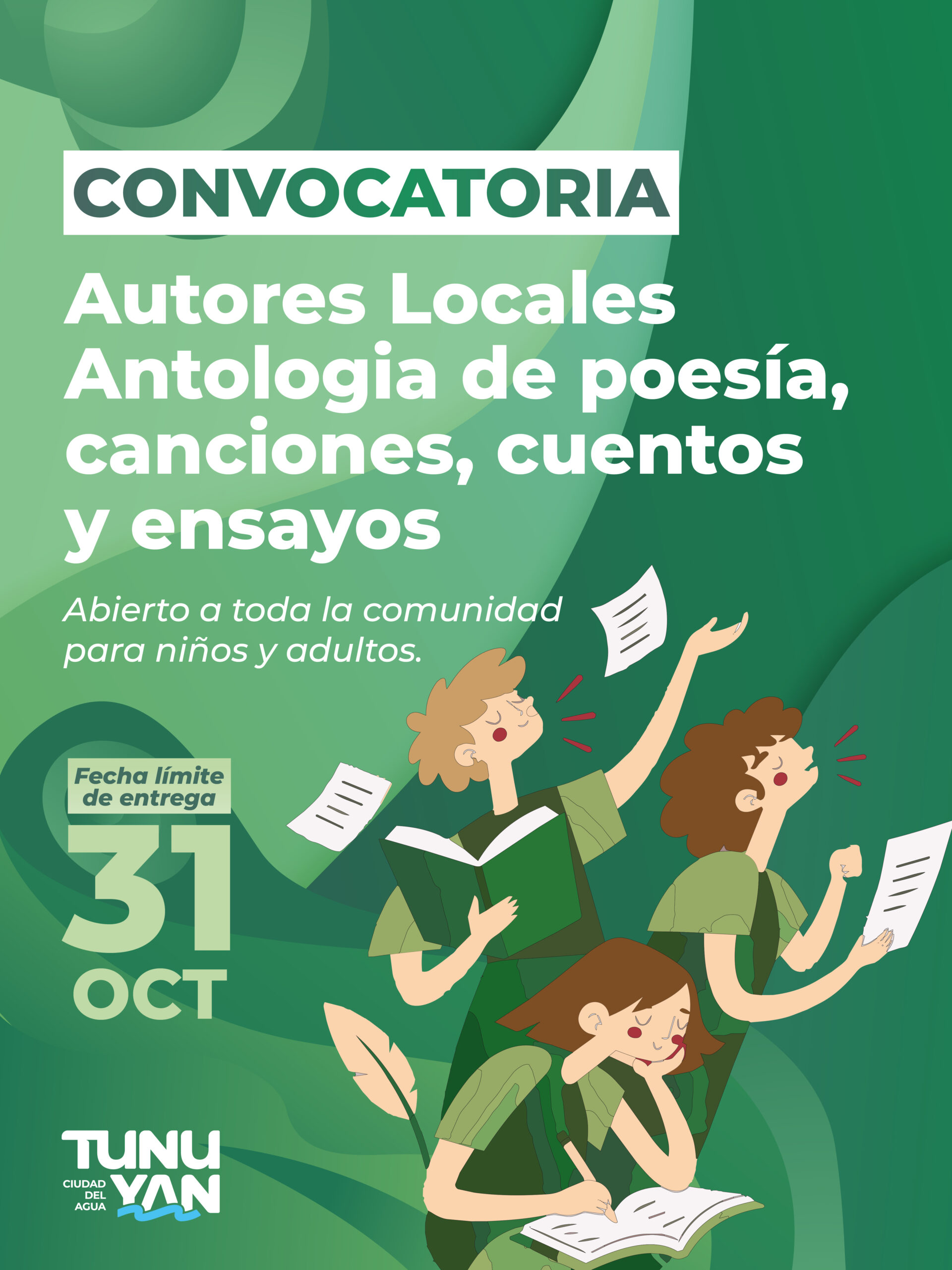 Convocatoria escritores y poetas